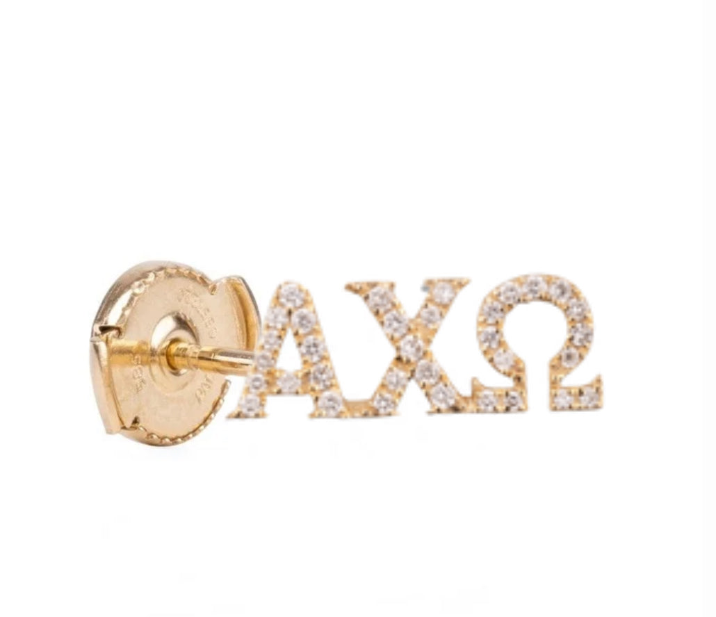 TWENTYSIXDIAMOND x ALPHA CHI OMEGA Single Stud Earring