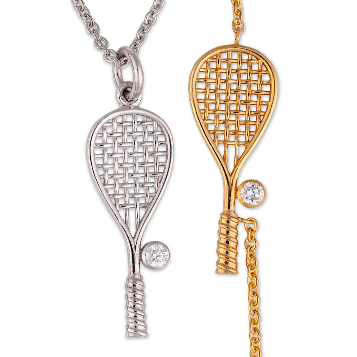 TWENTYSIXDIAMOND SQUASH RACQUET Necklace
