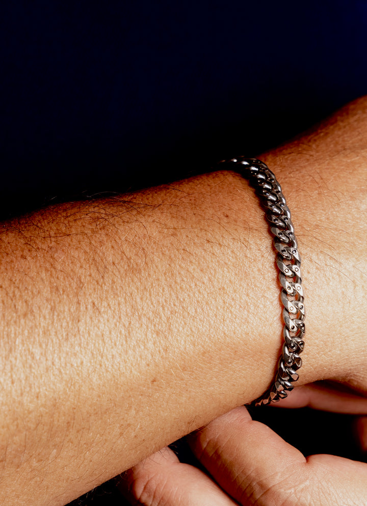 TWENTYSIXDIAMOND TITANIUM CURB CHAIN BRACELET