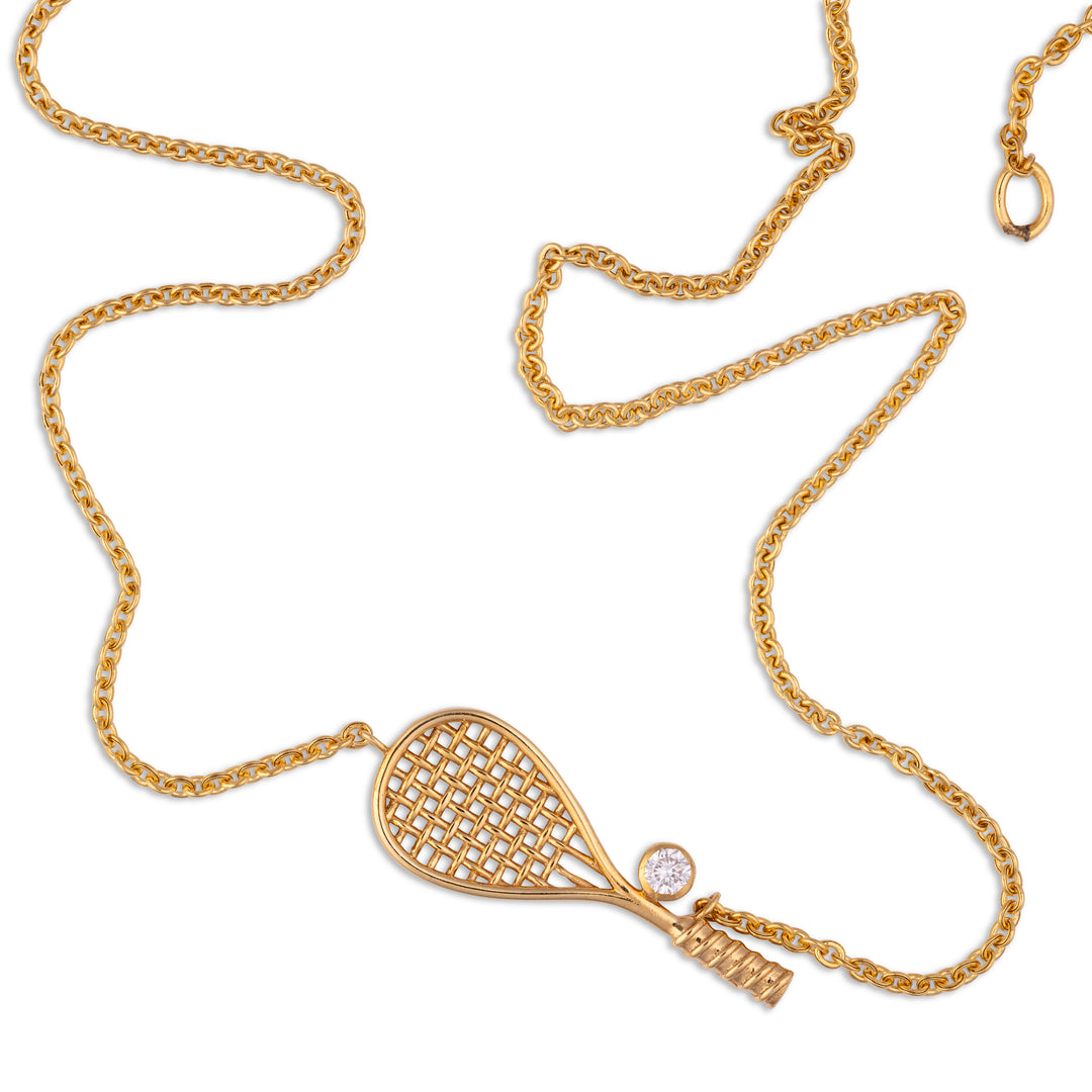 TWENTYSIXDIAMOND SQUASH RACQUET Necklace