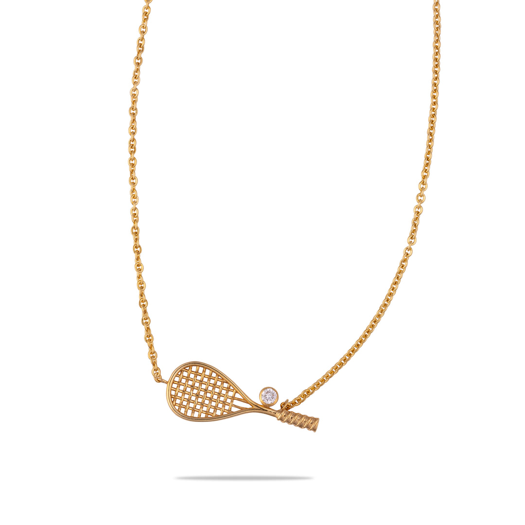 TWENTYSIXDIAMOND SQUASH RACQUET Necklace