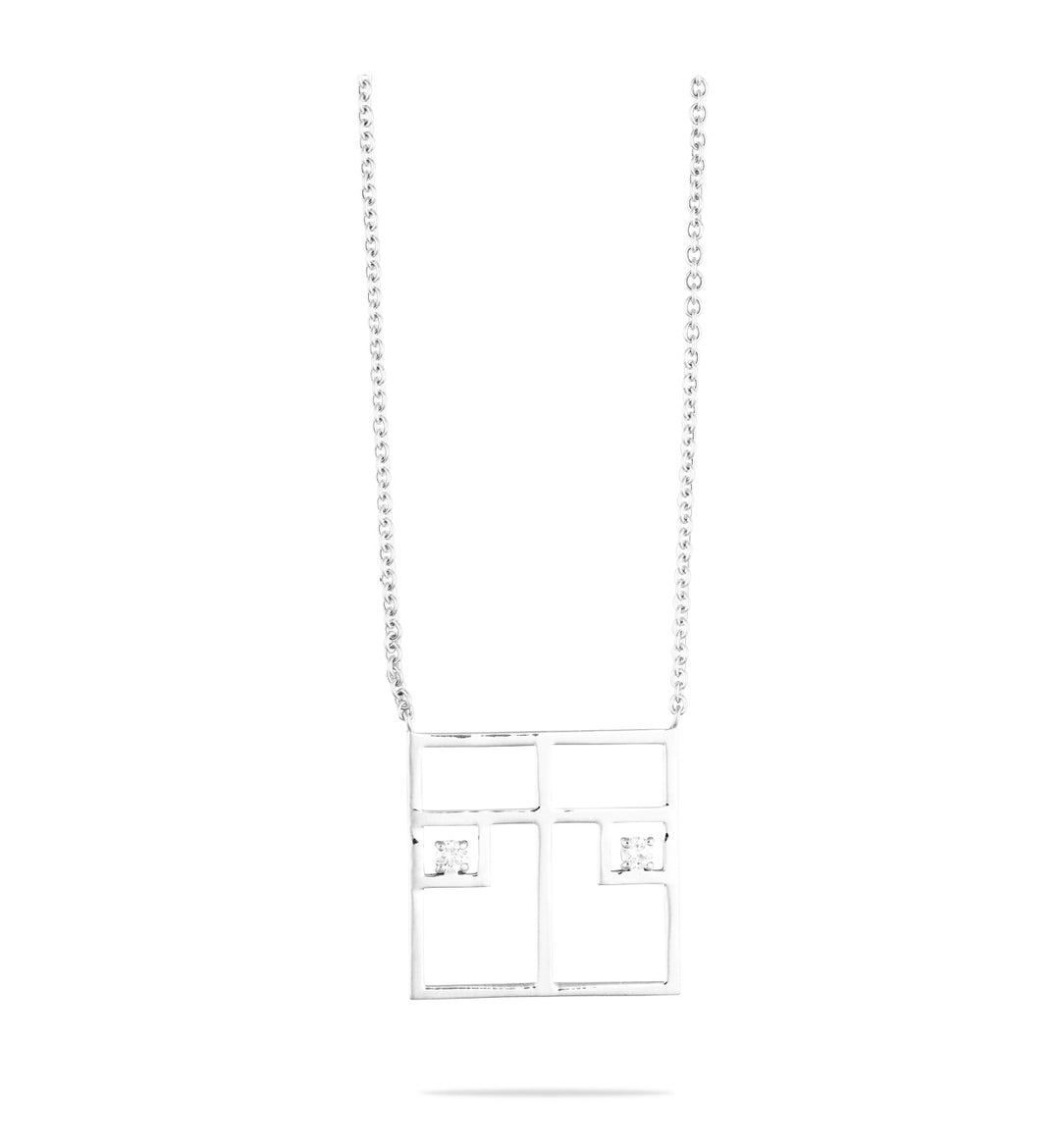 TWENTYSIXDIAMOND SQUASH COURT Necklace, Small