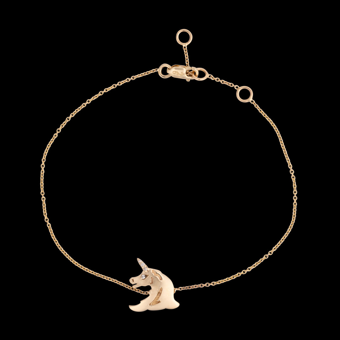 Unicorn & Bow Charm Bracelet – NIASHINE