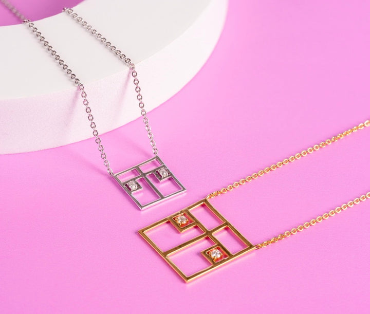 TWENTYSIXDIAMOND SQUASH COURT Necklace, Small