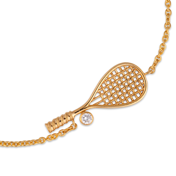 TWENTYSIXDIAMOND SQUASH RACQUET Necklace
