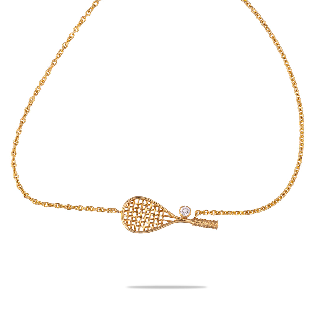 TWENTYSIXDIAMOND SQUASH RACQUET Necklace