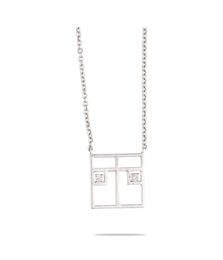TWENTYSIXDIAMOND SQUASH COURT Necklace, Small