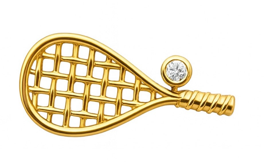TWENTYSIXDIAMOND SQUASH RACQUET Single Stud Earring