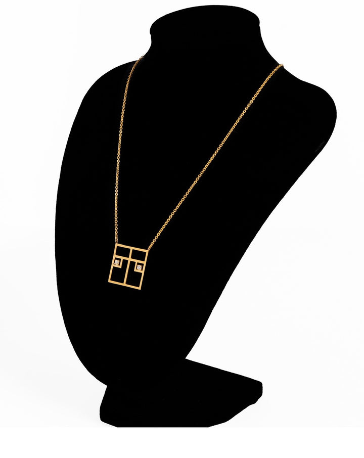 TWENTYSIXDIAMOND SQUASH COURT Necklace, Large