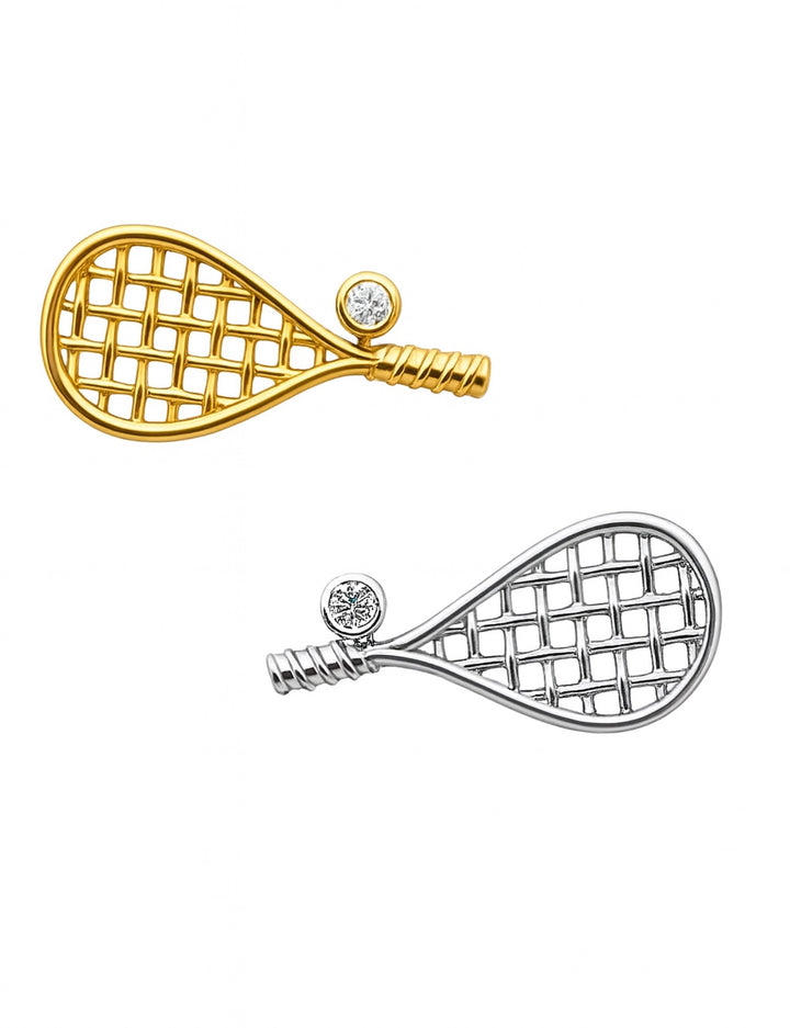 TWENTYSIXDIAMOND SQUASH RACQUET Single Stud Earring