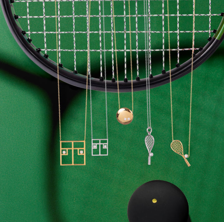 TWENTYSIXDIAMOND SQUASH RACQUET Necklace
