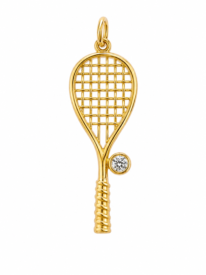 Squash Racquet Charm